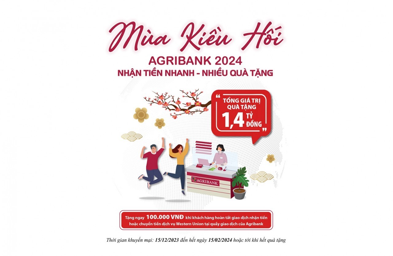 Mùa Kiều Hối Agribank 2024: 'Nhận tiền nhanh – Nhiều quà tặng' - món quà thay lời cảm ơn