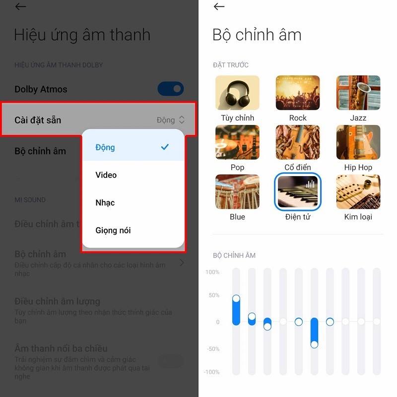 Cách chỉnh âm thanh Dolby Atmos trên Xiaomi cực đơn giản