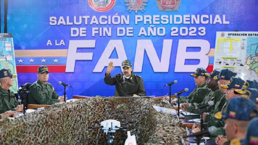 Huy động hơn 5.600 quân ra biển Đại Tây Dương, Tổng thống Venezuela tuyên bố cứng rắn. (Nguồn: AFP)
