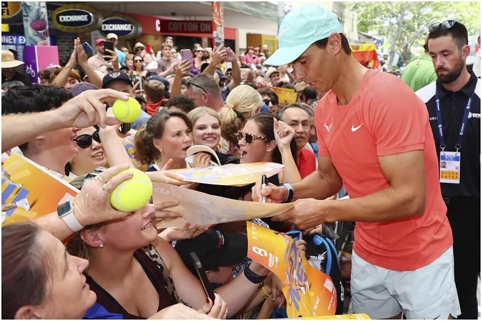 Giải ATP 250 Brisbane International: Rafael Nadal giao lưu và tâm sự với khán giả