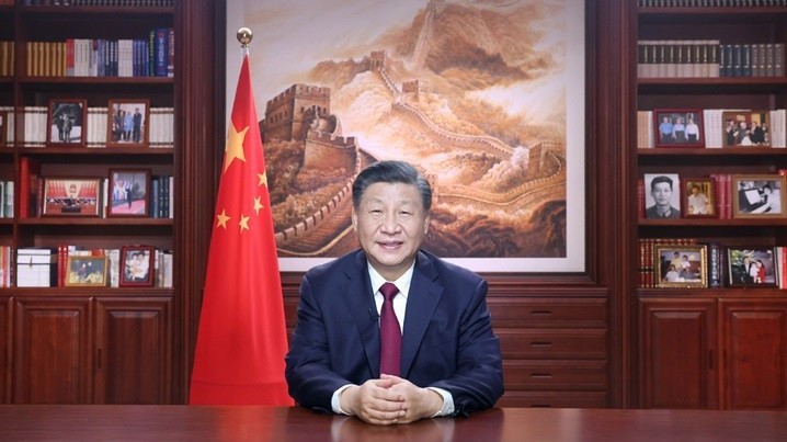 Chủ tịch Trung Quốc đọc thông điệp năm mới, khẳng định sẵn sàng hợp tác vì 'cộng đồng chia sẻ tương lai'