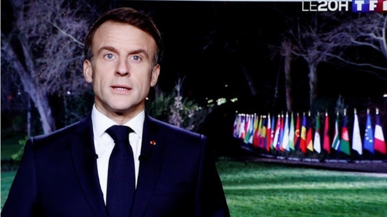 Tổng thống Emmanuel Macron kỳ vọng năm 2024 sẽ là một năm 'tự hào đối với người dân Pháp'