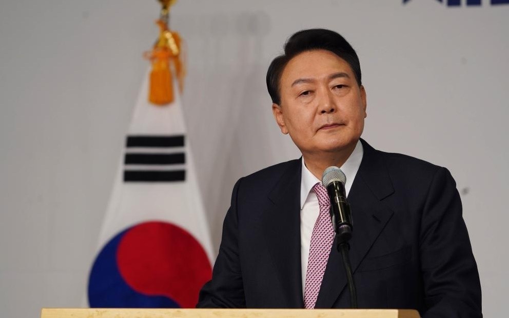 Tổng thống Hàn Quốc Yoon Suk-yeol. Ảnh: Tân Hoa xã