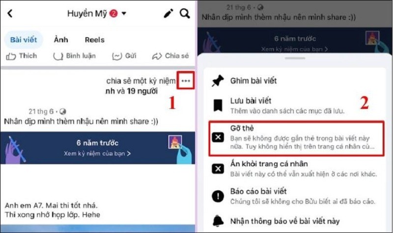 Hướng dẫn cách gỡ gắn thẻ trên Facebook nhanh chóng nhất