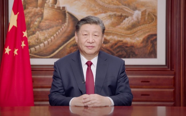 Thông điệp năm mới 2024 của Tổng Bí thư, Chủ tịch Trung Quốc Tập Cận Bình nêu bật những thành tựu mà nước này đạt được trong thời gian qua, đồng thời đề ra các mục tiêu hiện đại hóa đất nước, hướng tới phát triển kinh tế ổn định và lâu dài. (Nguồn: Tân Ho