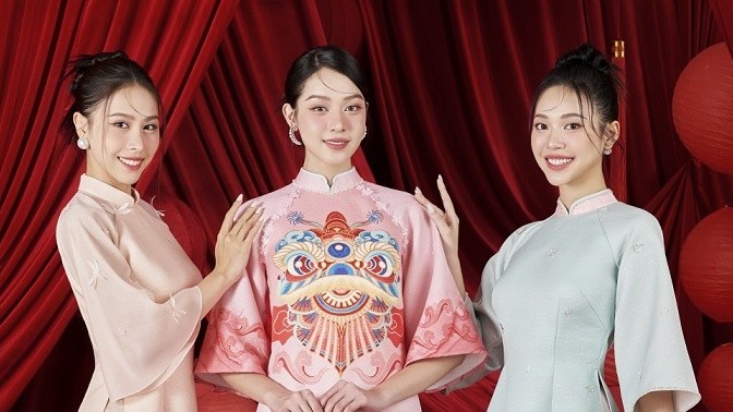 Top 3 Hoa hậu Việt Nam 2022 xinh đẹp dịu dàng trong bộ ảnh áo dài mùa Tết Nguyên đán