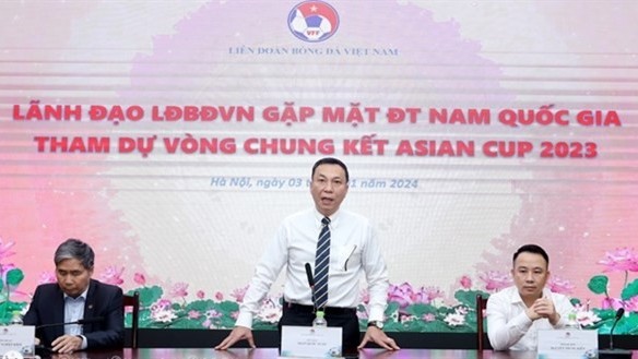 VFF Chairman encourages Vietnamese team for 2023 Asian Cup finals