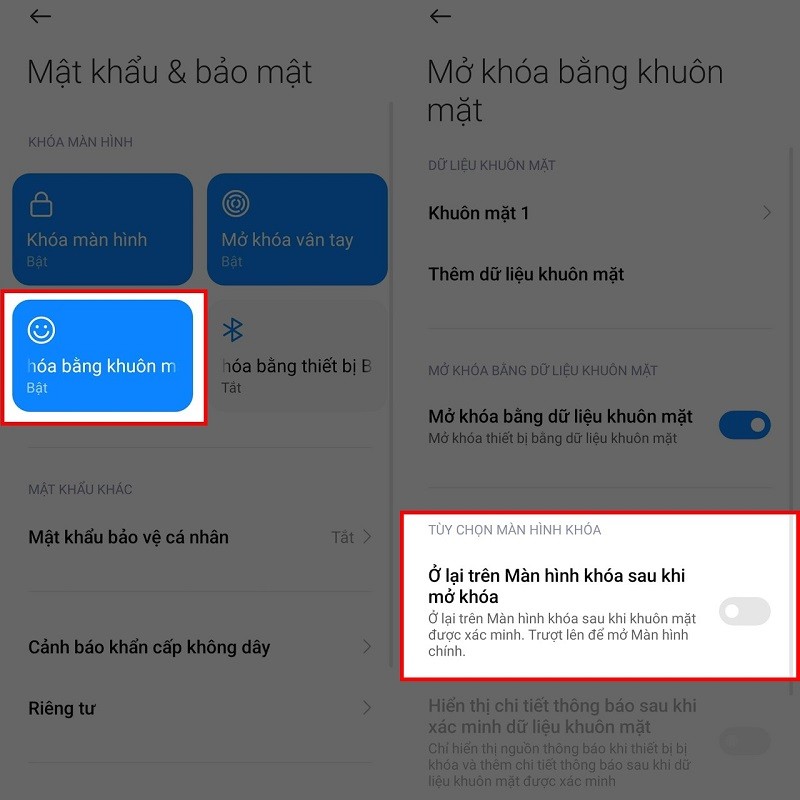 Cách mở khóa khuôn mặt không cần vuốt Xiaomi nhanh chóng, tiện lợi