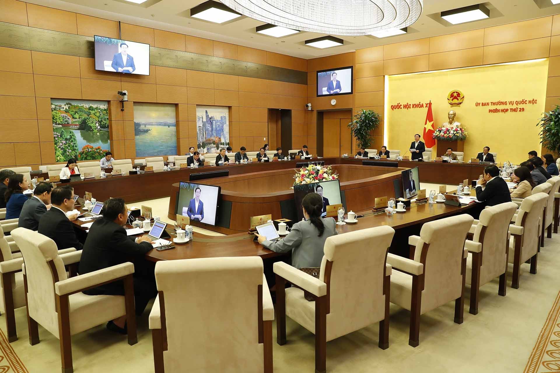 Khai mạc Phiên họp thứ 29 của Ủy ban Thường vụ Quốc hội
