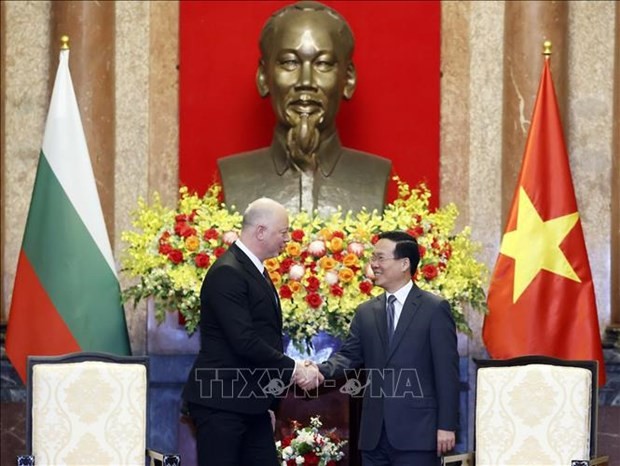 President Vo Van Thuong welcomes Speaker of Bulgarian NA on visit to Vietnam