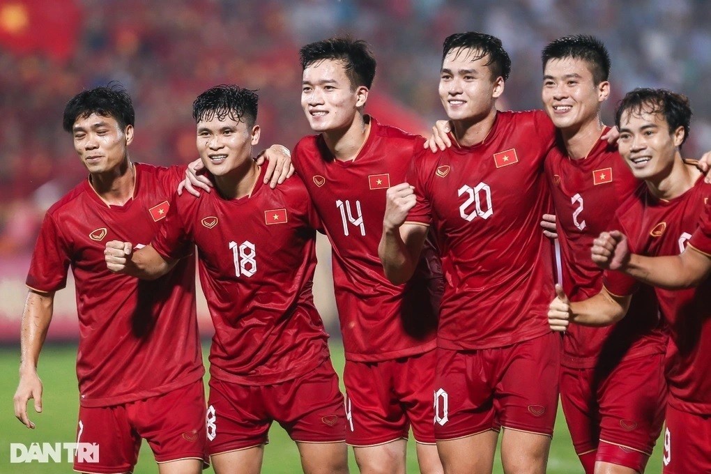 Đội tuyển Việt Nam thi đấu với Kyrgyzstan vào tối nay 9/1. (Nguồn: Dân trí)