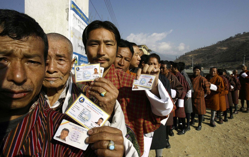 Ngày 9/1, cử tri Bhutan đi bỏ phiếu vòng hai cũng là vòng cuối cùng của cuộc bầu cử lập pháp lần thứ tư trong lịch sử quốc gia này. (Nguồn: Wire)
