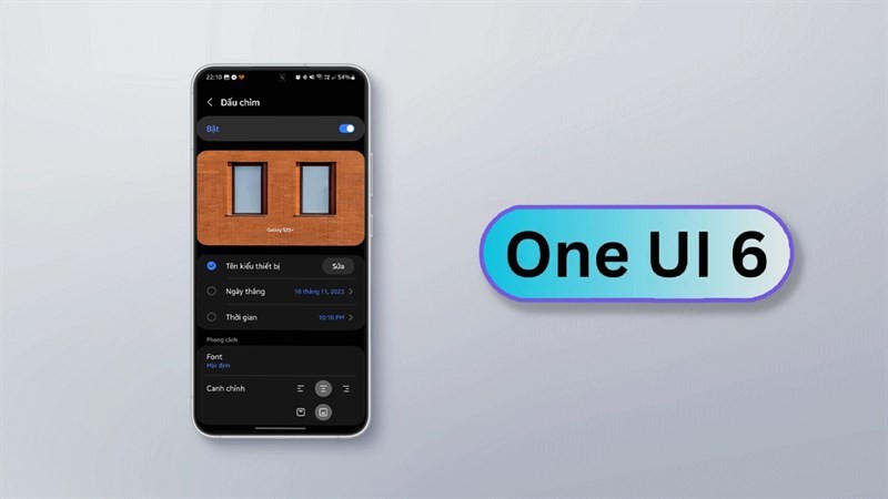 Hướng dẫn chỉnh vị trí watermark cho ảnh trên One UI 6.0 cực đơn giản