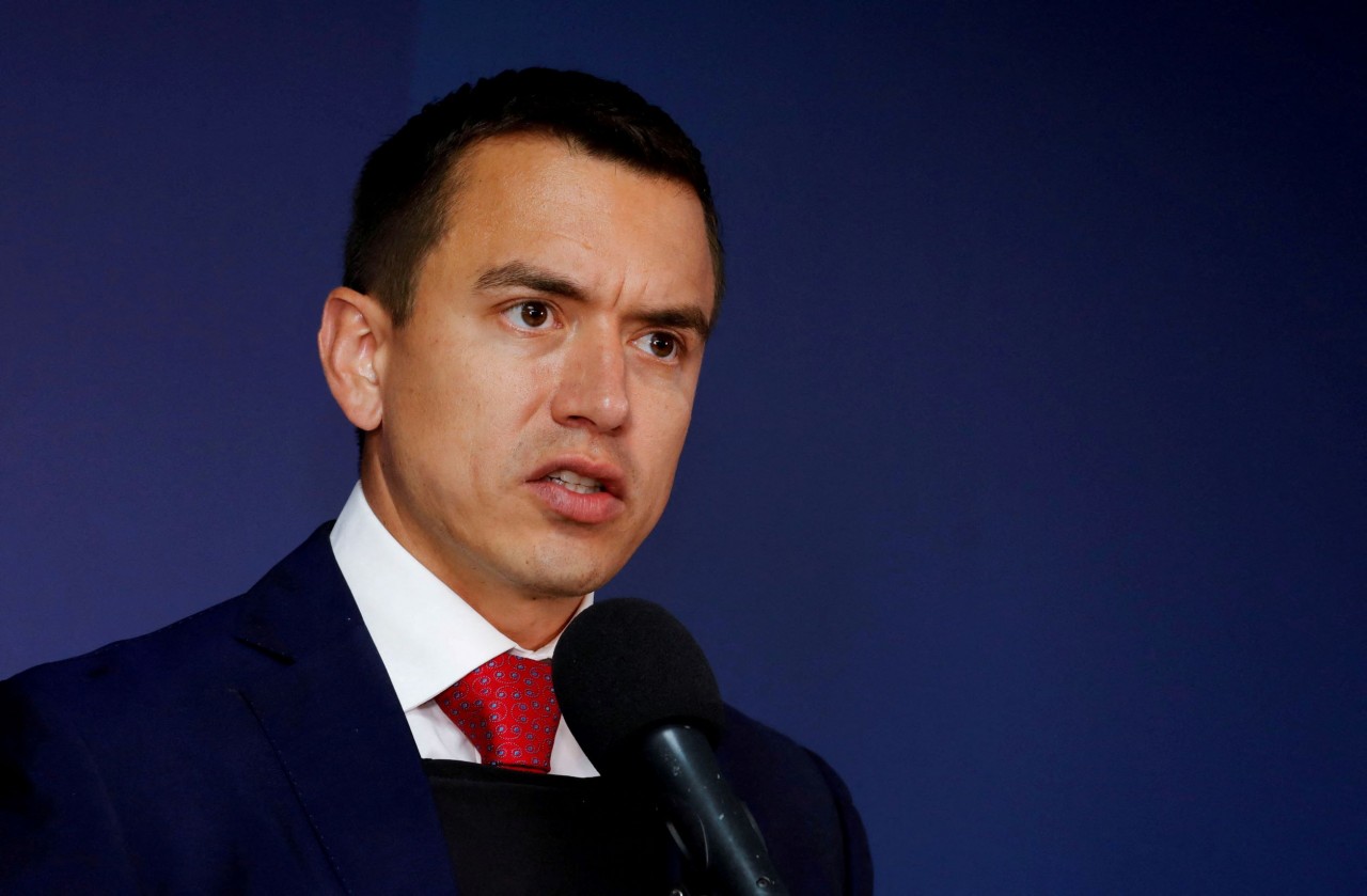 Tổng thống Ecuador Daniel Noboa. (Nguồn: Reuters) Tổng thống Ecuador Daniel Noboa. (Nguồn: Reuters)