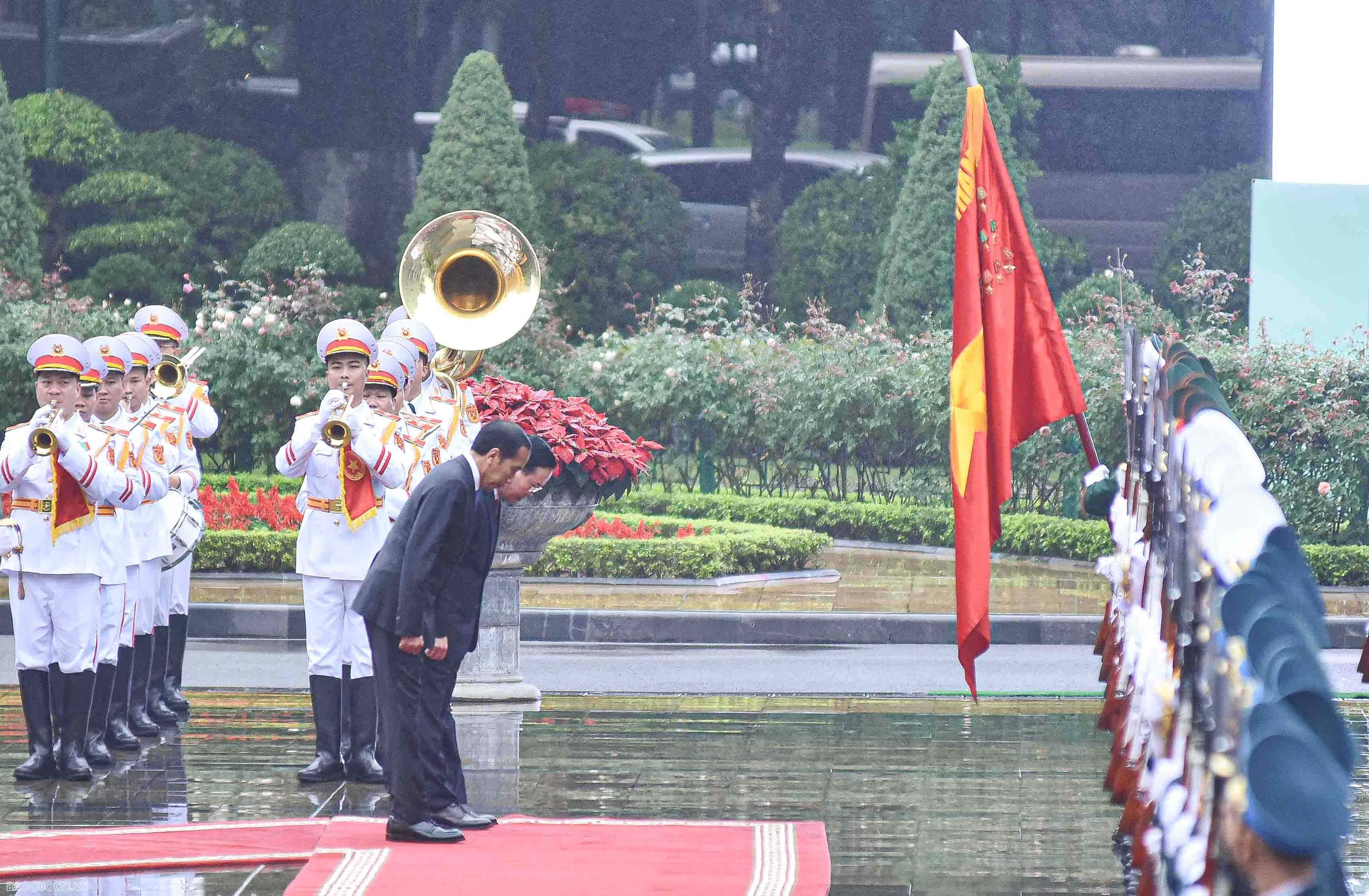 Chủ tịch nước Võ Văn Thưởng chủ trì lễ đón chính thức Tổng thống Indonesia