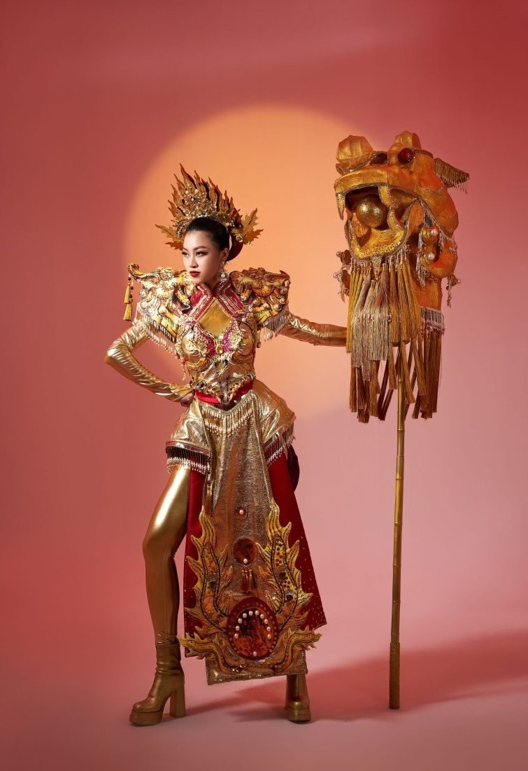 Hoa hậu Toàn cầu 2023: Hoa hậu Đoàn Thu Thủy sẽ trình diễn trang phục dân tộc Lưỡng Nghê Chầu