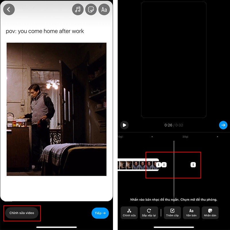 Cách ghép nối video Reels Instagram để tăng thêm thời gian dài hơn
