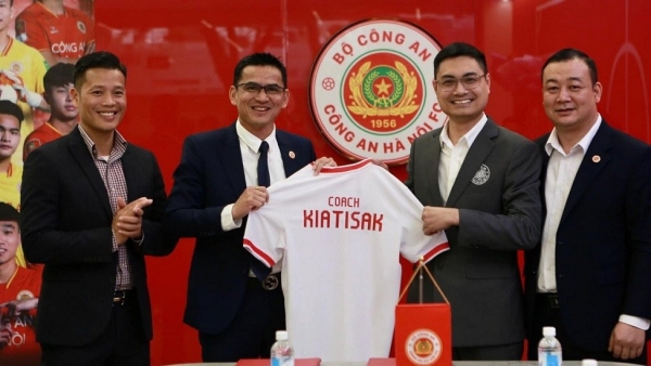 HLV Kiatisuk dẫn dắt CLB Công an Hà Nội bắt đầu từ vòng 9 V-League 2023/24
