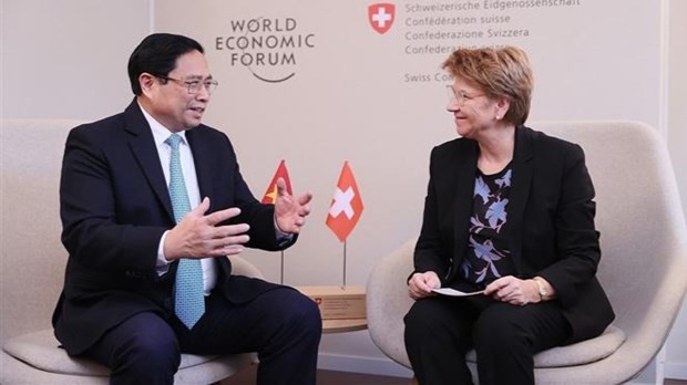 Prime Minister meets Swiss President, UNCTAD Secretary-General in Davos