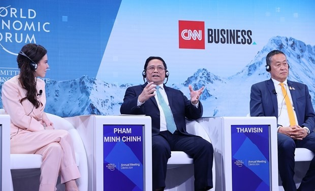 PM Pham Minh Chinh speaks at discussion on ASEAN at WEF Davos 2024