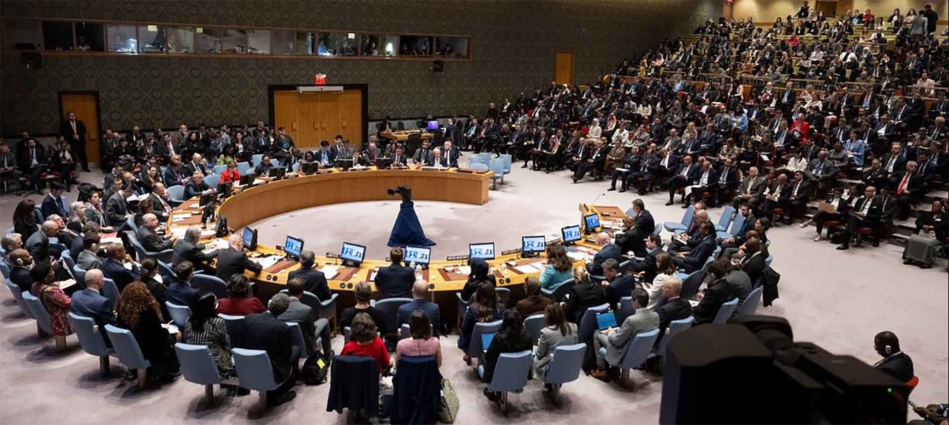 Hội đồng Bảo an Liên hợp quốc họp về xung đột ở Dải Gaza ngày 12/12/2023. (Nguồn: UN News)