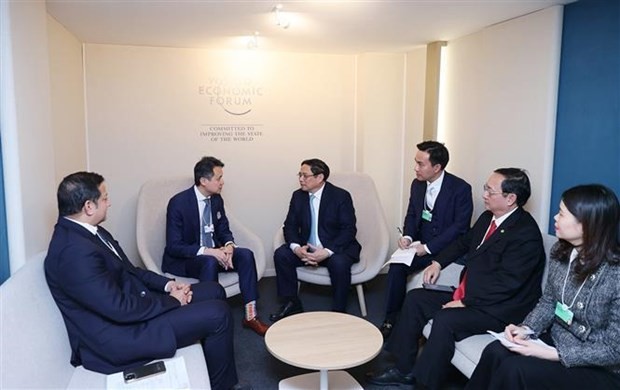 PM Pham Minh Chinh busy with bilateral meetings on WEF-54 occasion in Davos