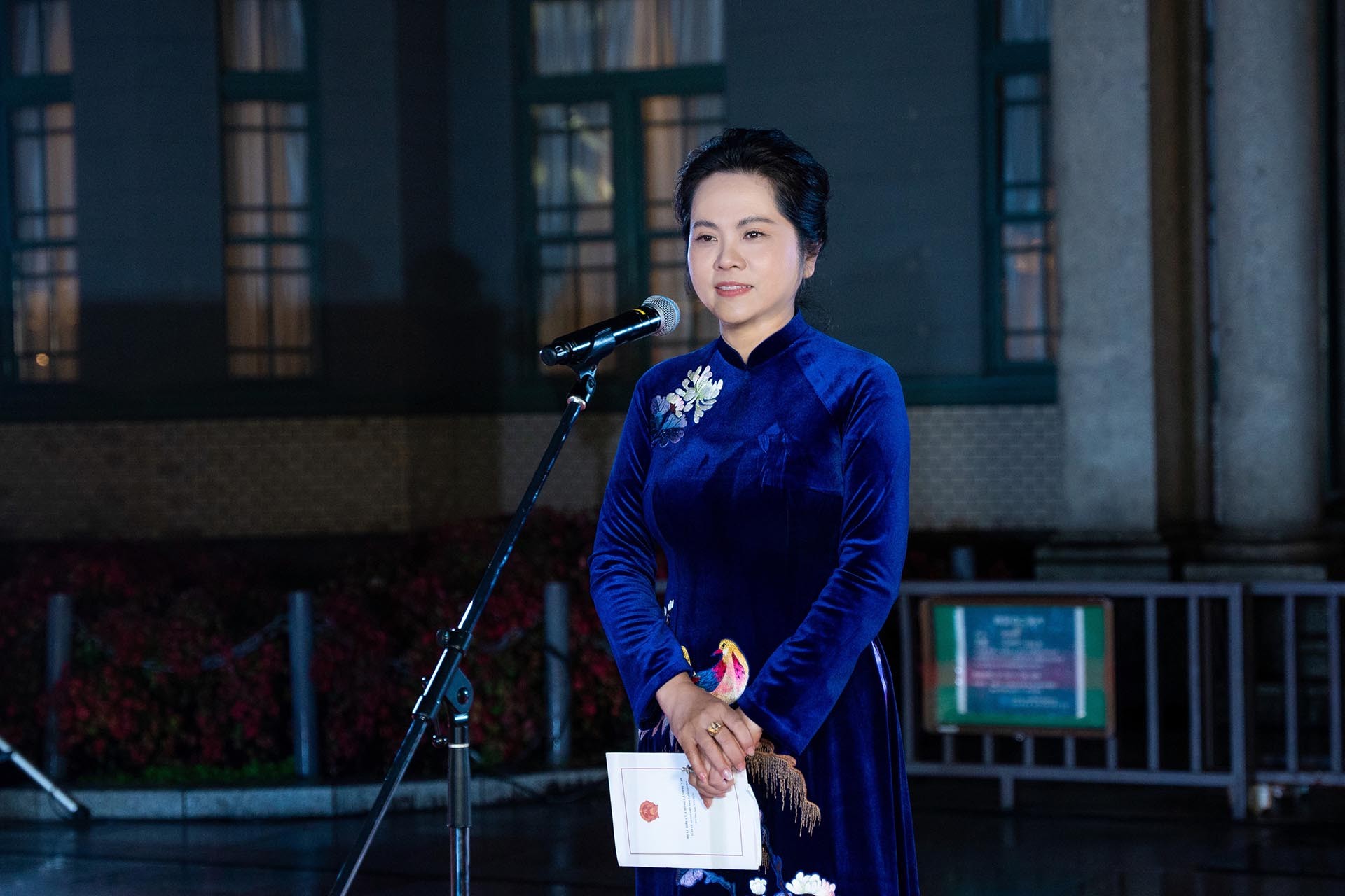 Tổng lãnh sự Việt Nam tại Fukuoka Vũ Chi Mai phát biểu khai mạc sự kiện.