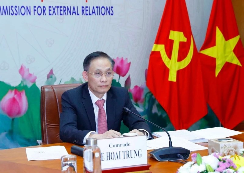 Đồng chí Lê Hoài Trung, Bí thư Trung ương Đảng, Trưởng ban Đối ngoại Trung ương. (Nguồn: TTXVN)