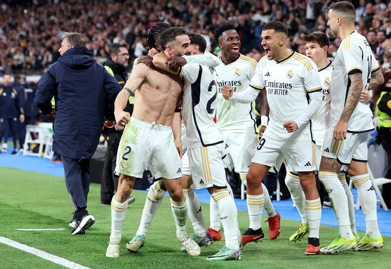  Niềm vui vỡ òa của các cầu thủ Real Madrid.