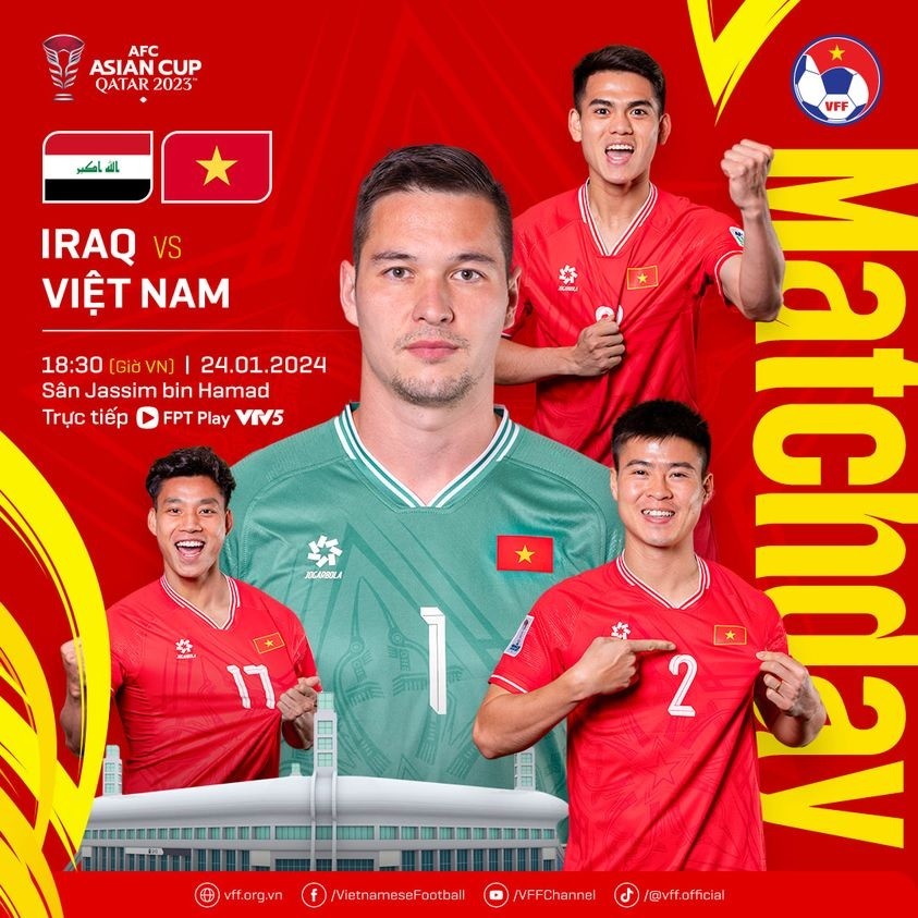 Asian Cup 2023: Báo chí quốc tế nhận định và dự đoán tỷ số trận đấu đội tuyển Việt Nam vs Iraq