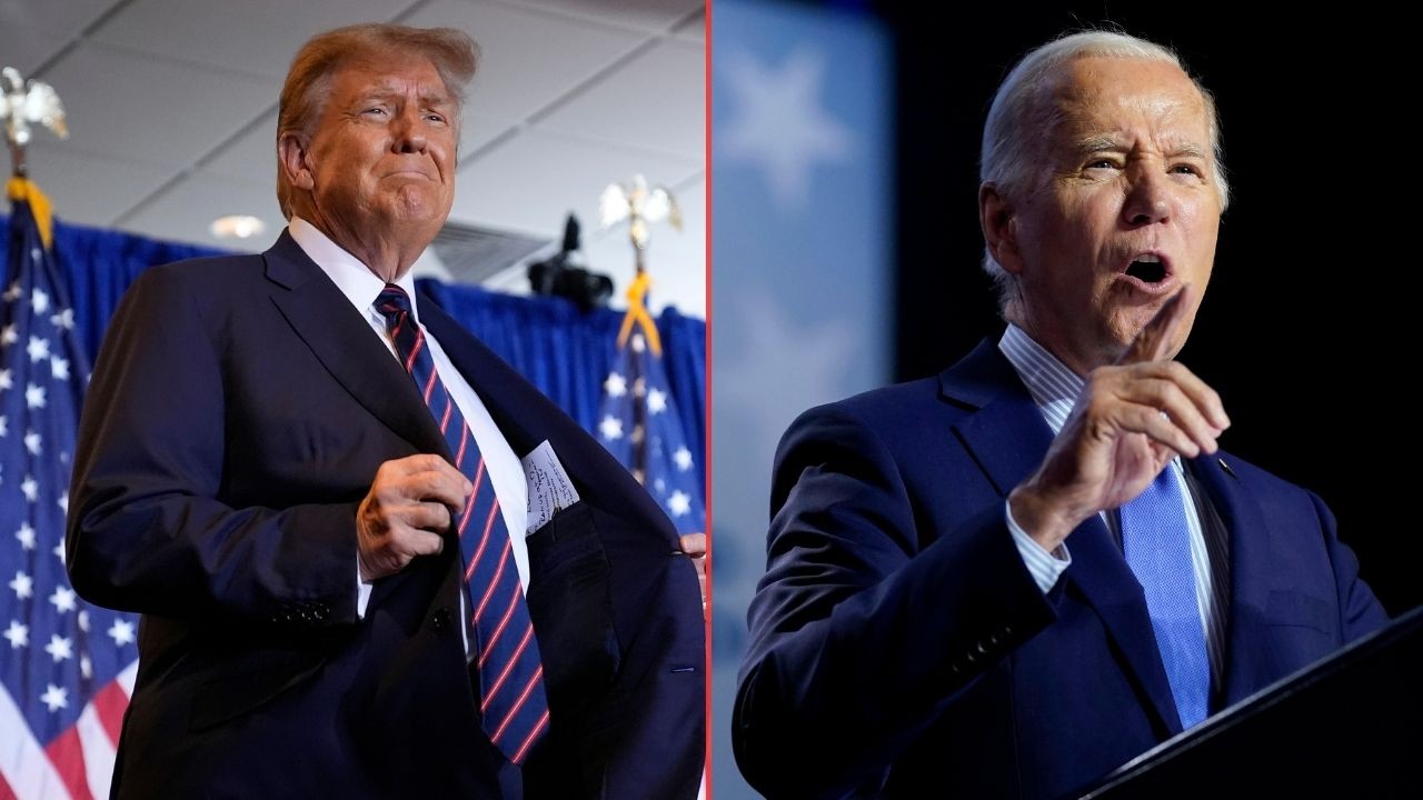 Bầu cử Mỹ 2024: Tổng thống Joe Biden và ông Donald Trump đều giành chiến thắng ở New Hampshire. (Nguồn: AP)