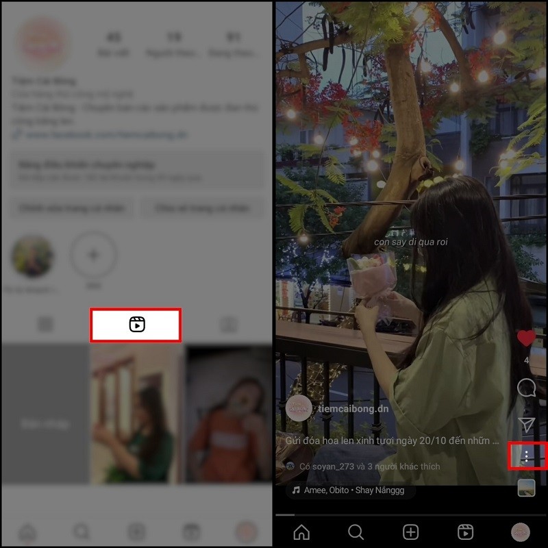 Ghim video Reels Instagram tạo điểm nhấn lên trang cá nhân