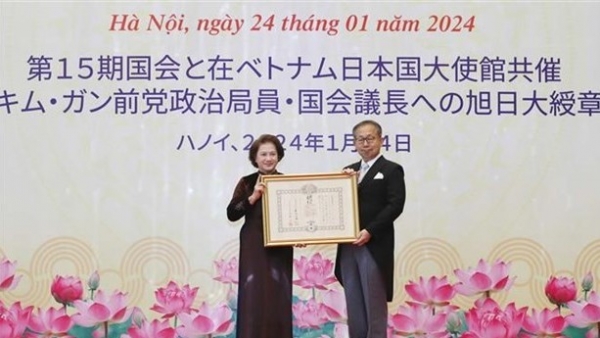 Former NA Chairwoman Nguyen Thi Kim Ngan honoured with Japan's Order