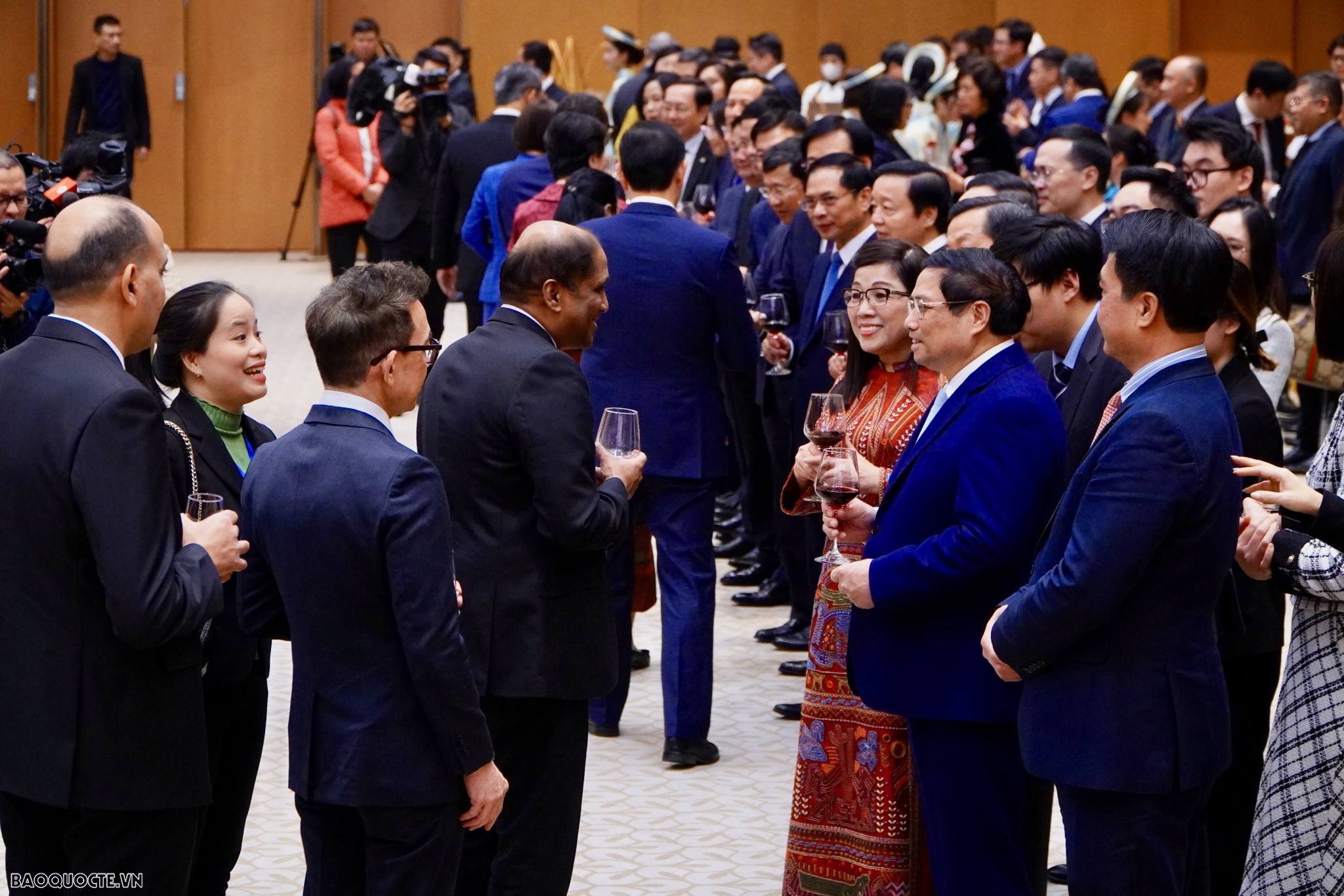 Prime Minister Pham Minh Chinh hosts Tet banquet in honour of diplomatic corps in Hanoi