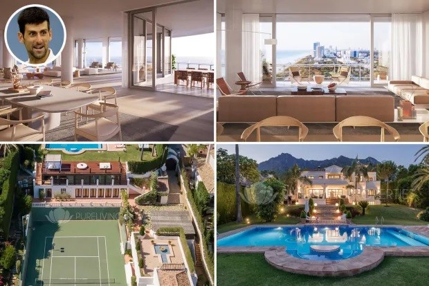 Những căn nhà sang trọng và xa hoa ở nhiều nơi của tay vợt Novak Djokovic