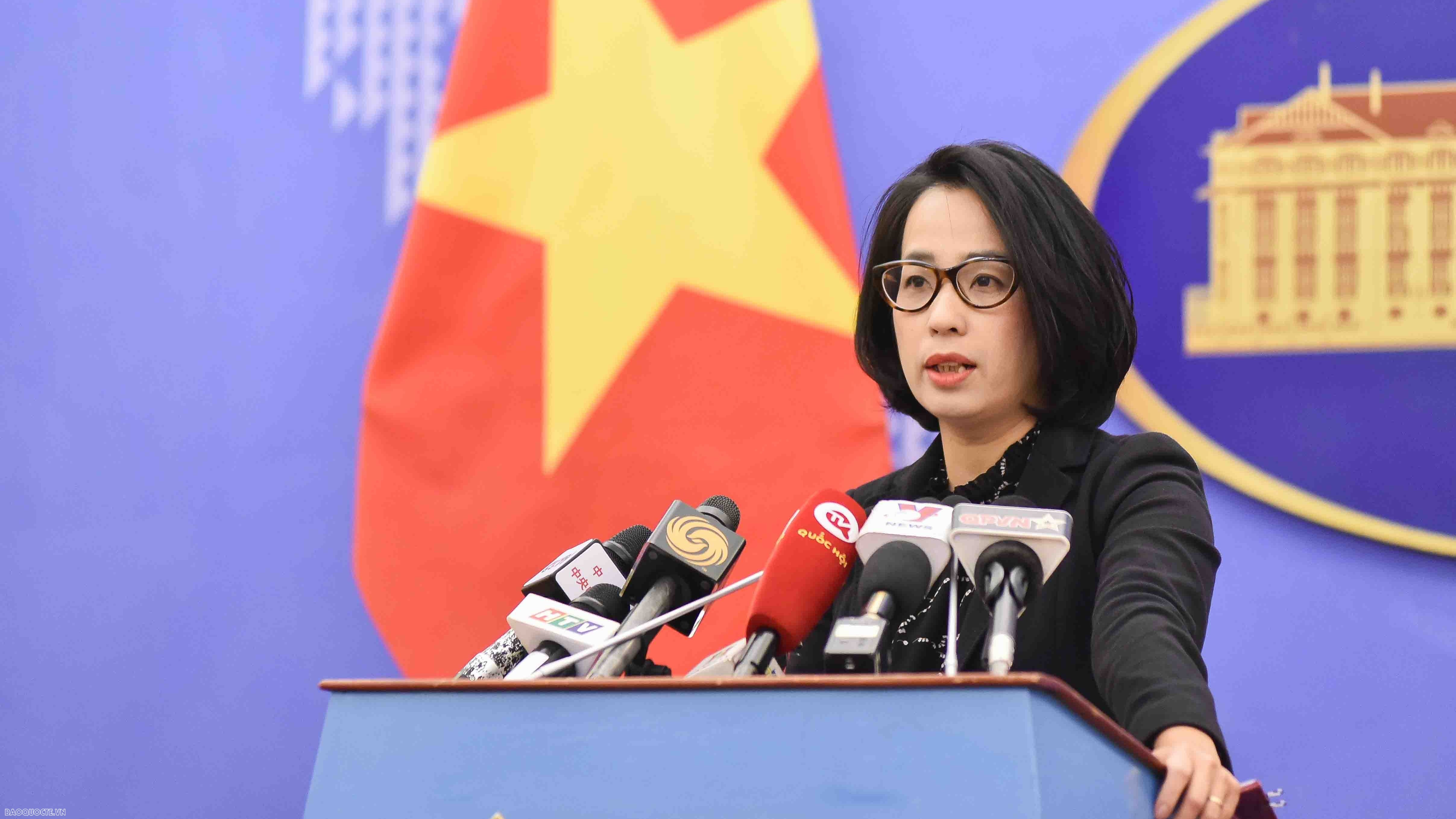 Người Phát ngôn Bộ Ngoại giao: Việt Nam kiên quyết phản đối và bác bỏ tất cả các yêu sách về Biển Đông