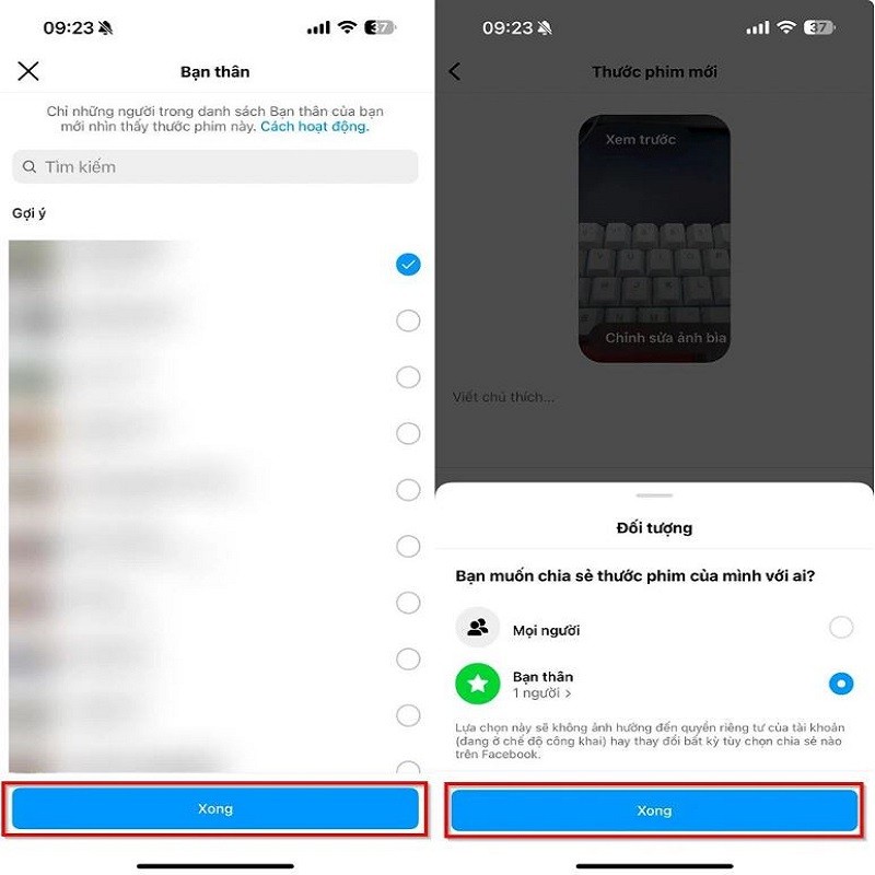 Đăng video Instagram Reels chỉ bạn thân mới xem được siêu đơn giản