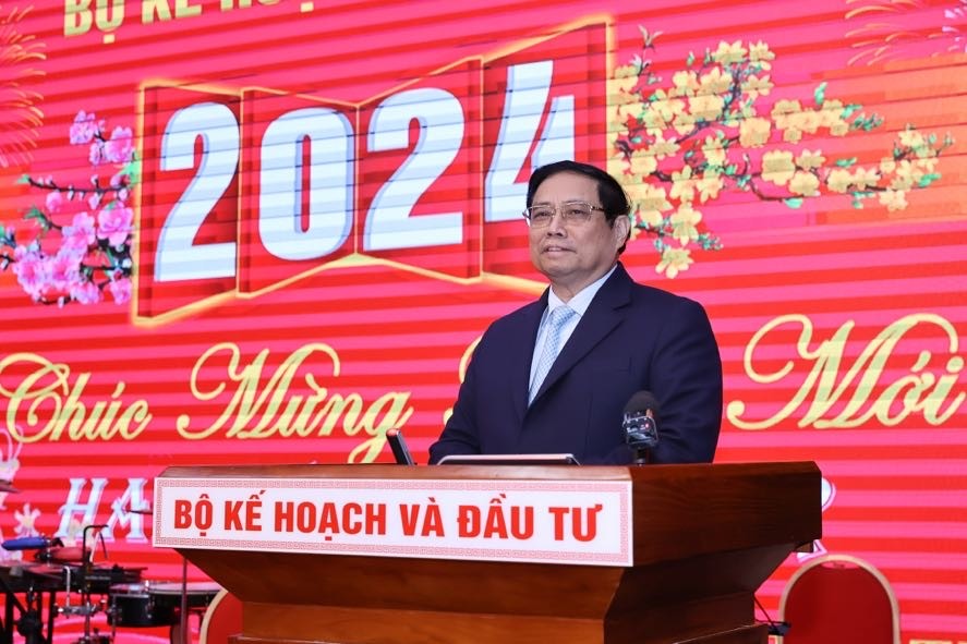 Thủ tướng Chính phủ Phạm Minh Chính dự gặp mặt, chiêu đãi đại diện các nhà tài trợ, doanh nghiệp có vốn đầu tư nước ngoài tại Việt Nam. (Nguồn: VGP News)