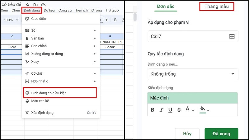 Cách tạo bản đồ nhiệt trong Google Sheets nhanh chóng, đơn giản