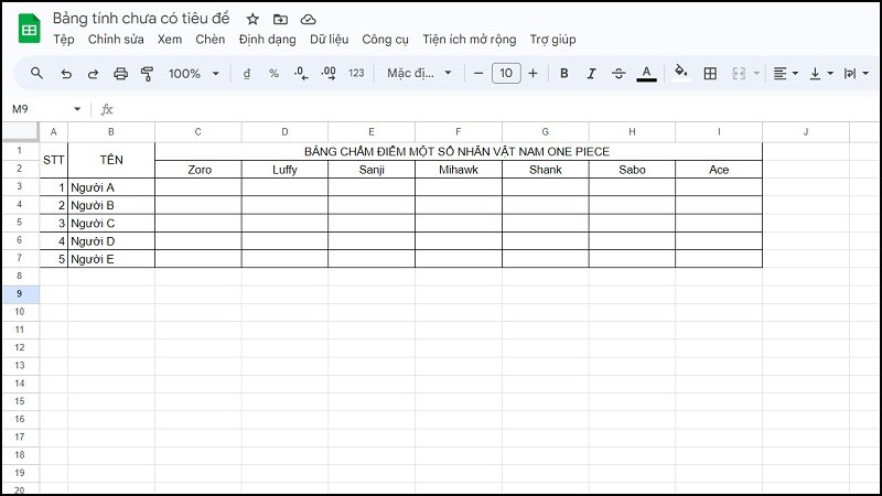 Cách tạo bản đồ nhiệt trong Google Sheets nhanh chóng, đơn giản