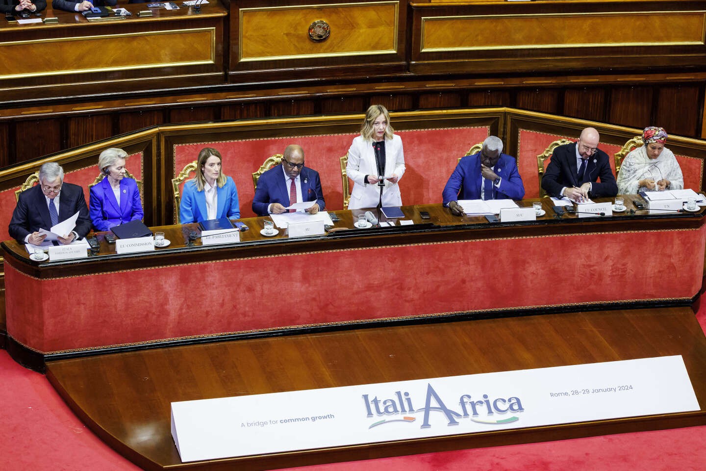 Thượng đỉnh Italy-châu Phi: Tìm 'chương mới' trong lịch sử hợp tác không phải 'săn mồi'. (AP)