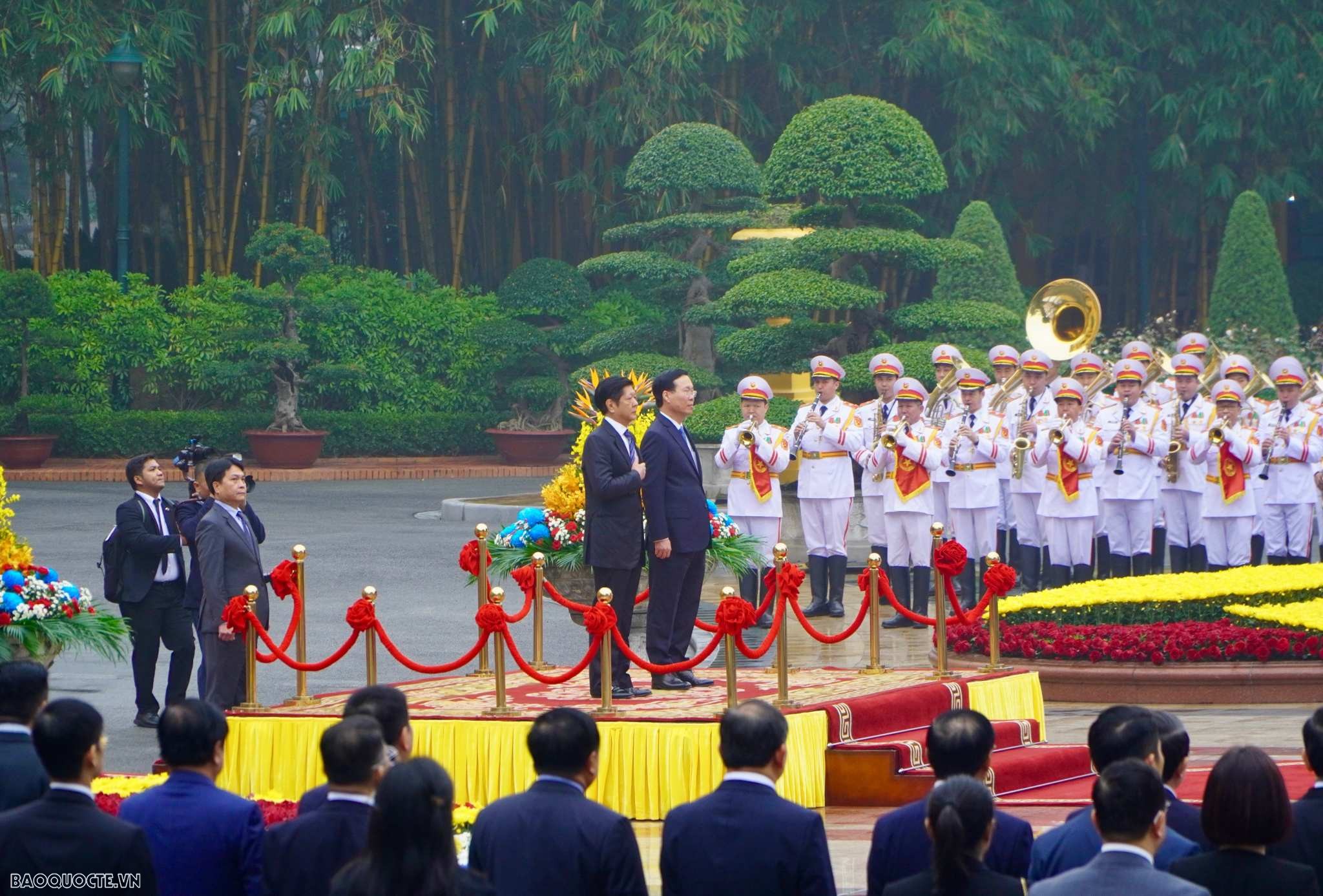 Lễ đón chính thức Tổng thống Philippines Ferdinand R. Marcos Jr. và Phu nhân tại Phủ Chủ tịch