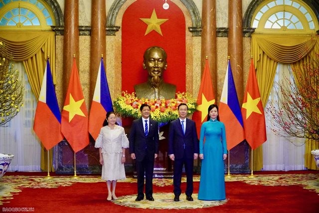 Welcome ceremony held for Philippine President Ferdinand Romualdez Marcos Jr. in Hanoi