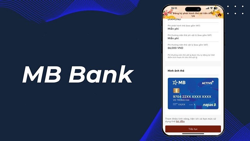 Xem số thẻ MB Bank ngay trên ứng dụng siêu tiện lợi