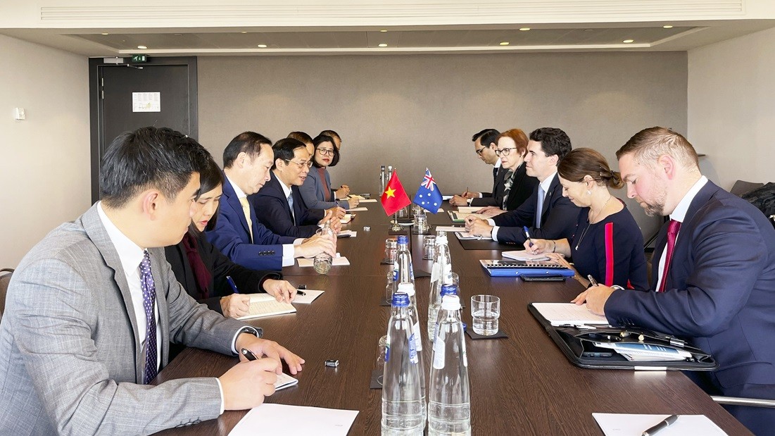 Foreign Minister Bui Thanh Son meets Foreign counterparts in Brussels