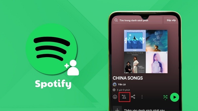 Thêm cộng sự vào playlist trên Spotify để cùng chia sẻ những bài hát hay