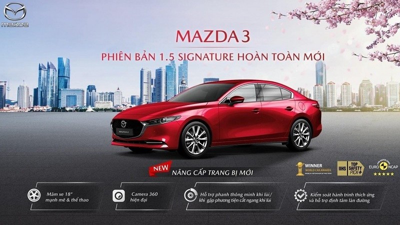 Mazda 3 có thêm phiên bản 1.5 Signature, giá 739 triệu đồng