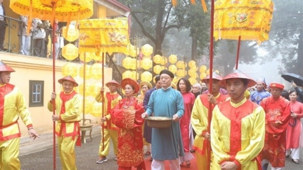 Tái hiện nghi lễ cung đình xưa đón Tết tại Hoàng thành Thăng Long