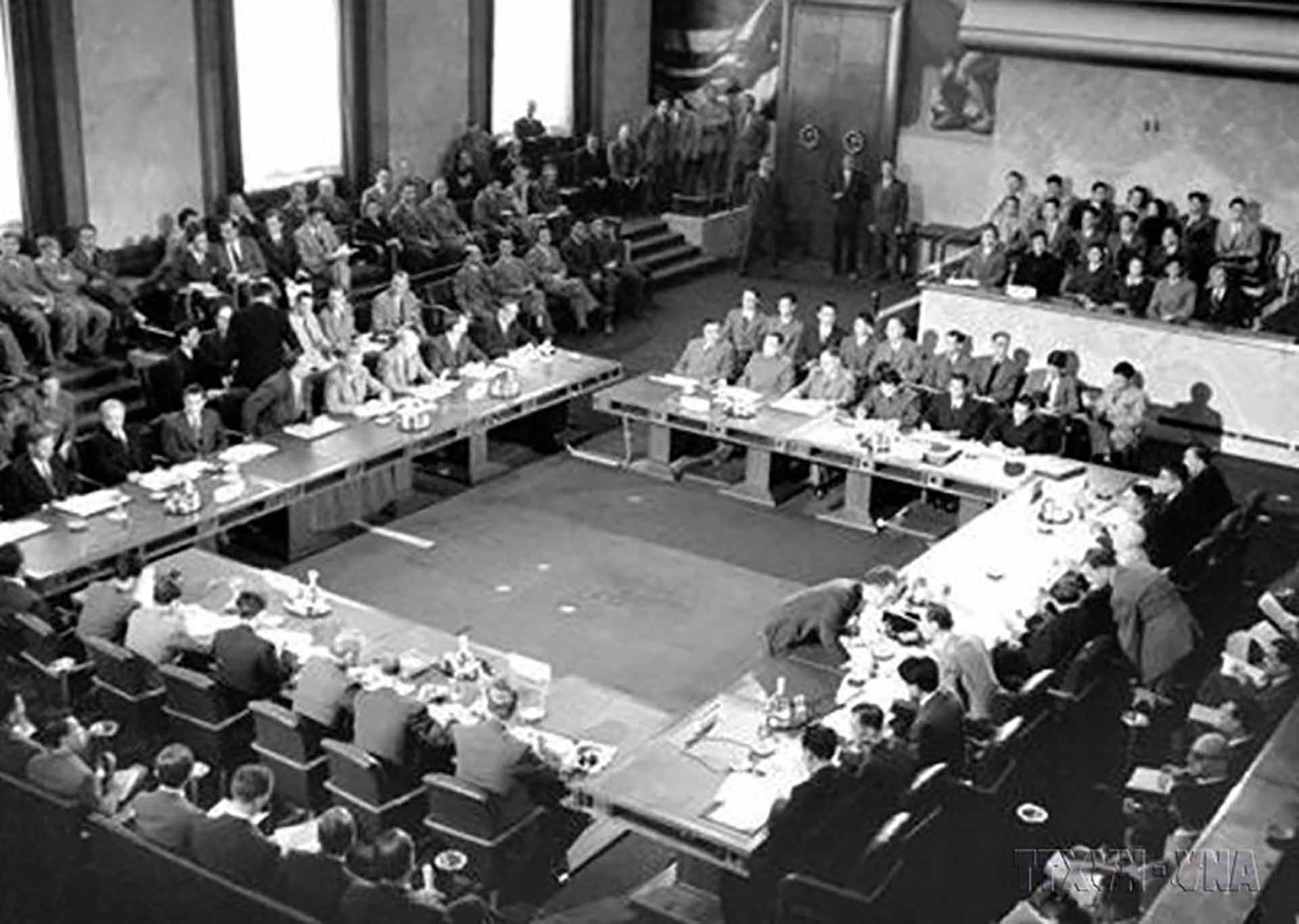 Hội nghị Geneva năm 1954 về Đông Dương là một thắng lợi của Việt Nam, thể hiện sách lược biết giành thắng lợi từng bước trong cuộc chiến tranh giải phóng dân tộc. (Nguồn: TTXVN)