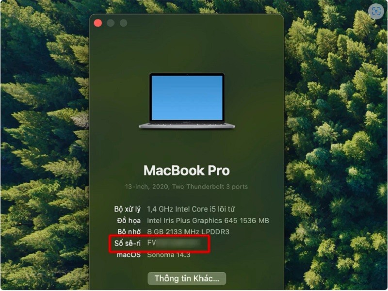 Hướng dẫn chi tiết cách check serial MacBook đơn giản, cực chính xác